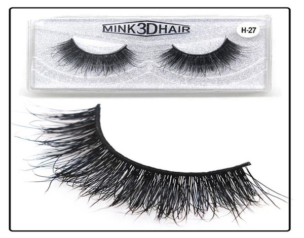 yiowio natural artificial mink eyelashes fluffy mink false lashes fauc eyelashes cils naturel strip lashes with packaging9780655